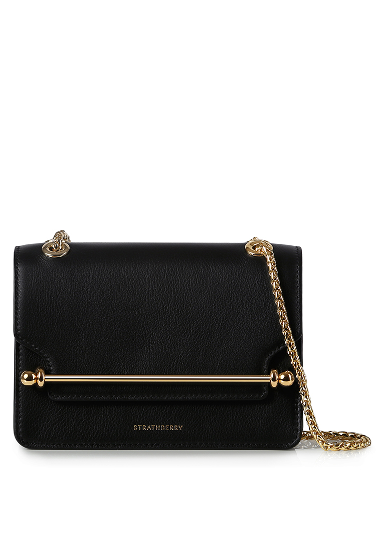 Strathberry STRATHBERRY EAST/WEST MINI LEATHER BLACK