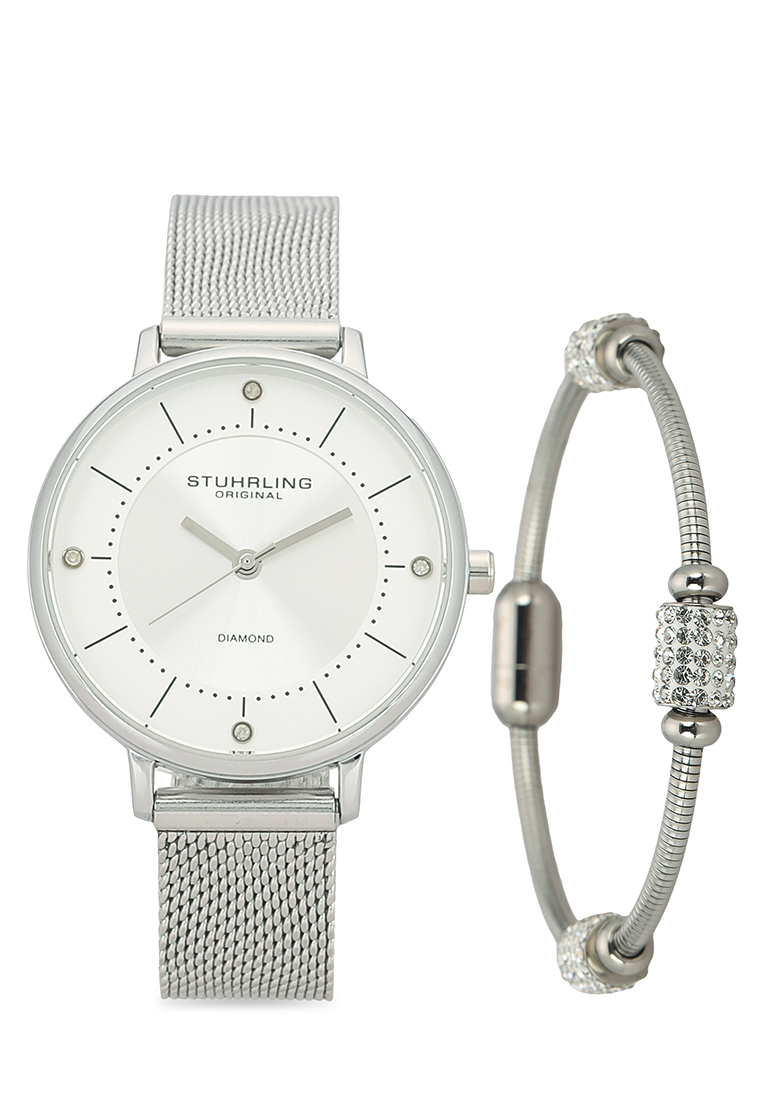 Stuhrling Original 3948 Watch & Bracelet Set