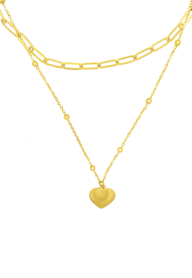 Summer Love Gold The Classic Love Layered Necklace