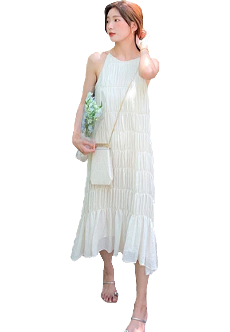Sunnydaysweety 法式甜美氣質雪紡吊帶洋裝 CA24030717