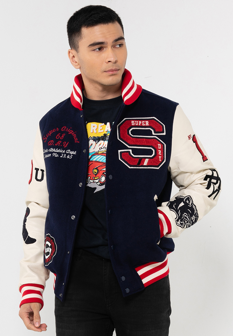 Superdry College Varsity Patched 飛行外套