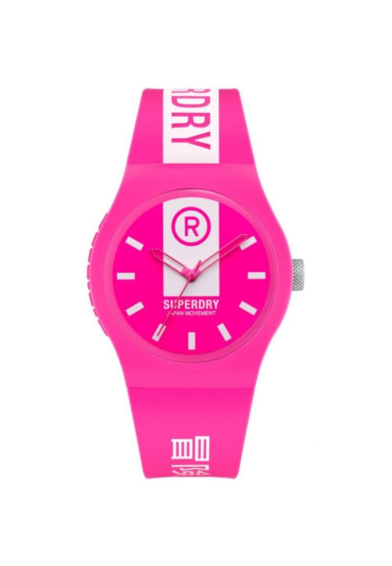 Superdry SUPERDRY SYL348P PINK RESIN STRAP WOMEN'S WATCH