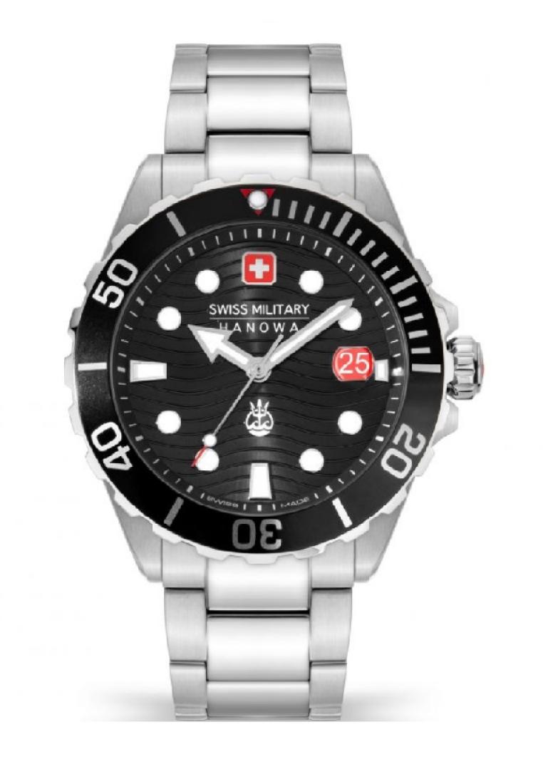 Swiss Military Hanowa Offshore Diver II Silver Stainless Steel Strap Men Watch SMWGH2200301