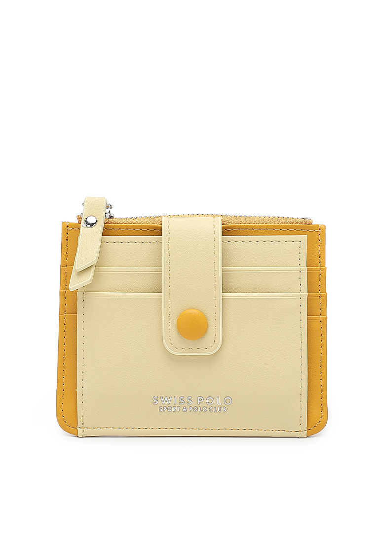 Swiss Polo Women's Card Holder With Coin Compartment (名片夾及零錢包) - 黃色