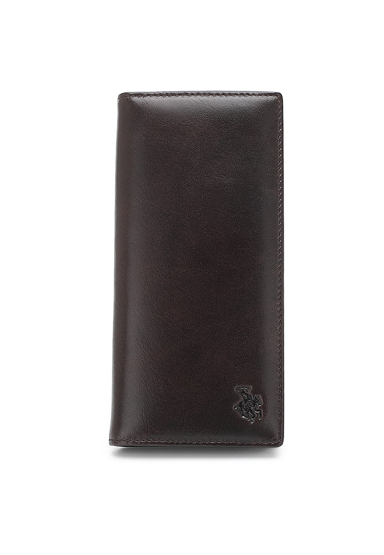 Swiss Polo Genuine Leather RFID Blocking Long Wallet (皮革長皮夾) - 褐色
