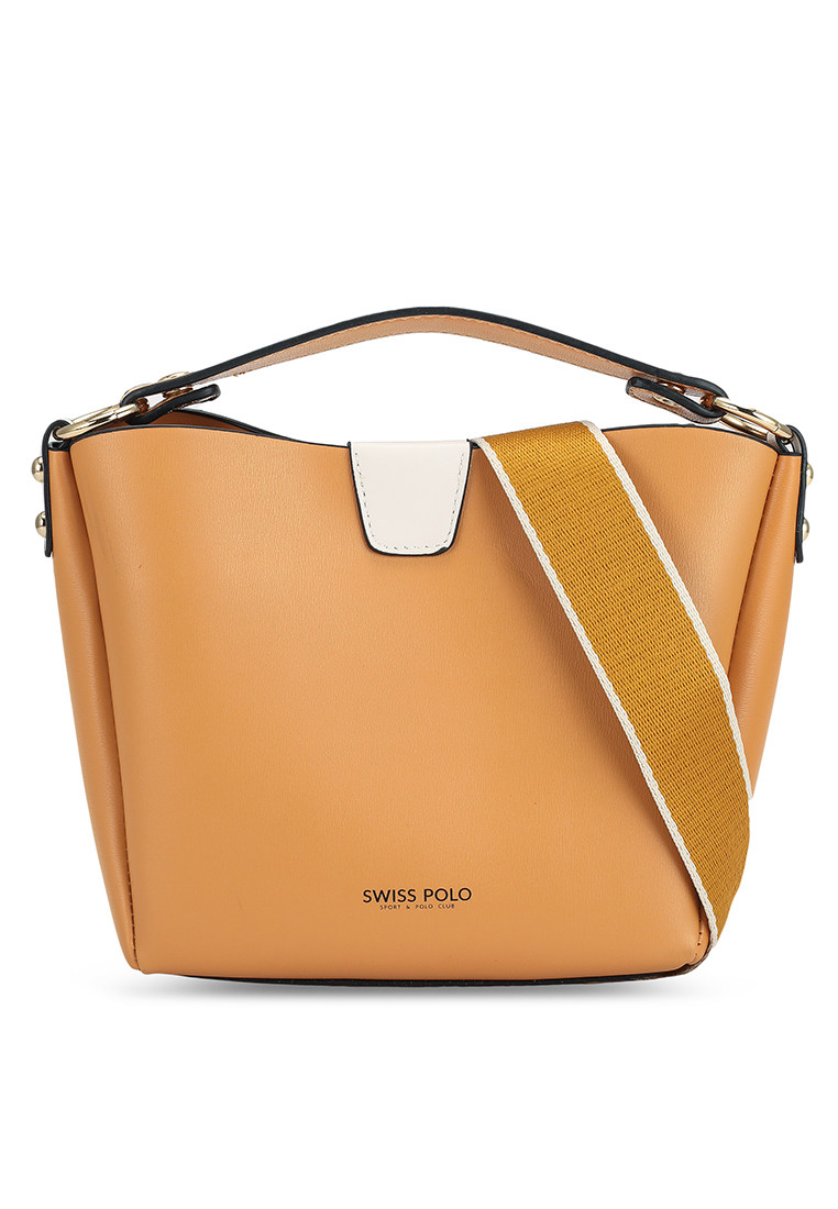 Swiss Polo 2-In-1 Top Handle Bag Sling Bag & Sling Bag (二合一 手拿包 & 斜背包) - 黃色