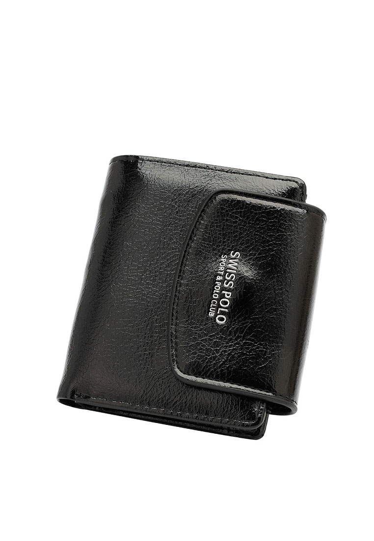 Swiss Polo Women's Short Wallet / Purse (皮夾) - 黑色