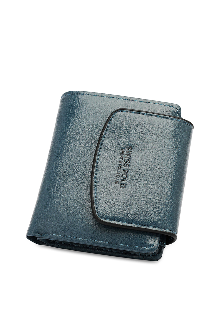 Swiss Polo Women's Short Wallet / Purse (皮夾) - 藍色