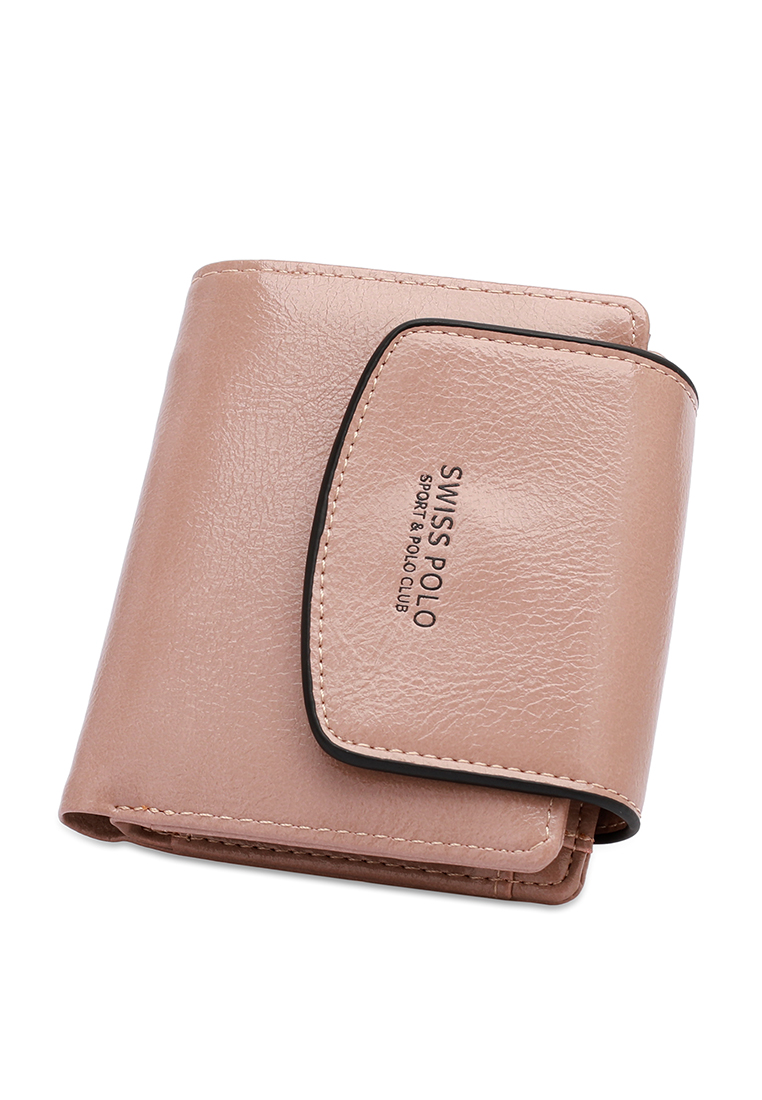 Swiss Polo Women's Short Wallet / Purse (皮夾) - 米褐色