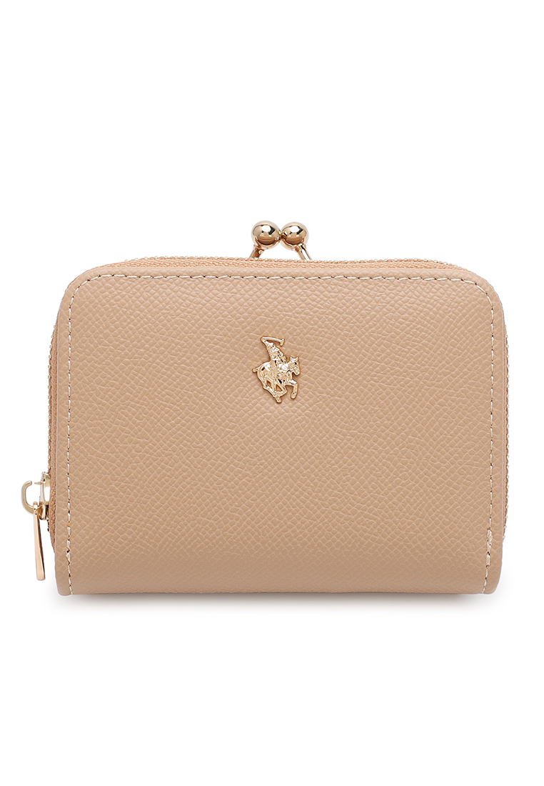 Swiss Polo Women's Card Holder With Coin Compartment (名片夾及零錢包) - 米褐色