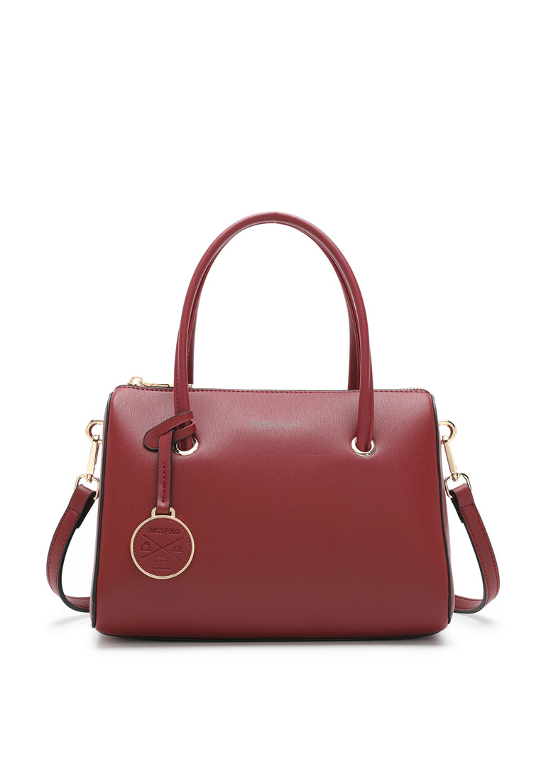 Swiss Polo Women's Top Handle Bag / Sling Bag / Crossbody Bag (斜背包 / 手提包) - 紅色