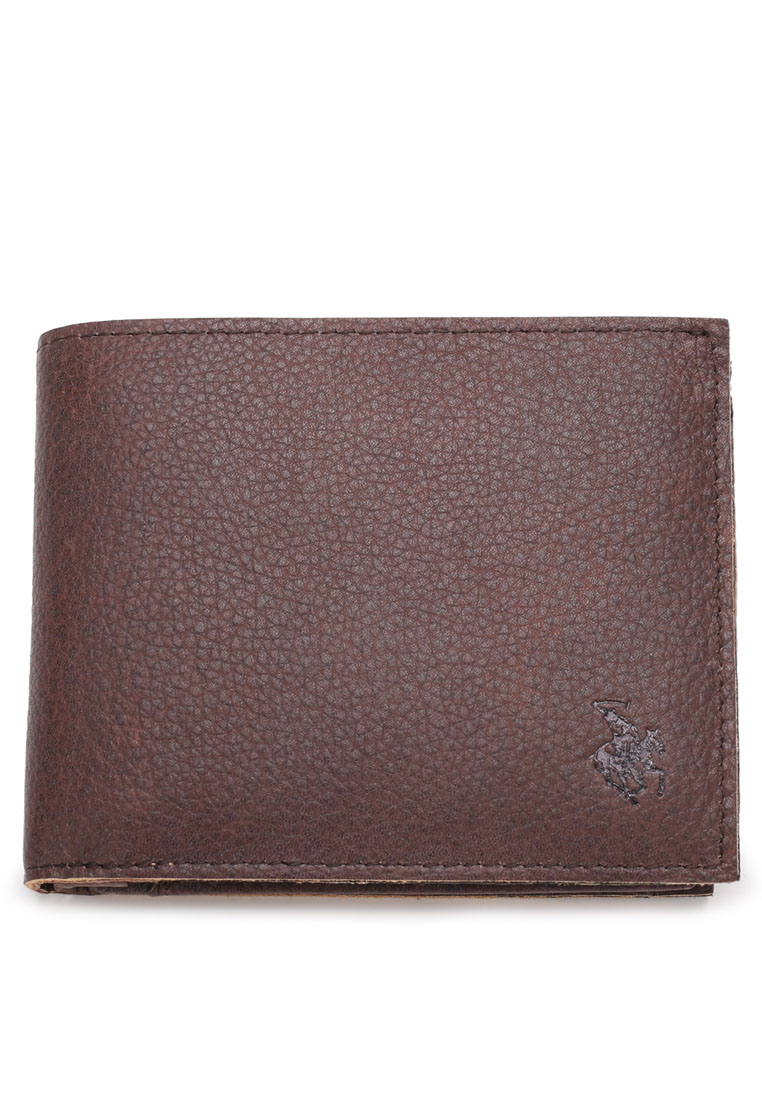 Swiss Polo Men's Genuine Leather RFID Blocking Wallet (皮革皮夾) - 褐色