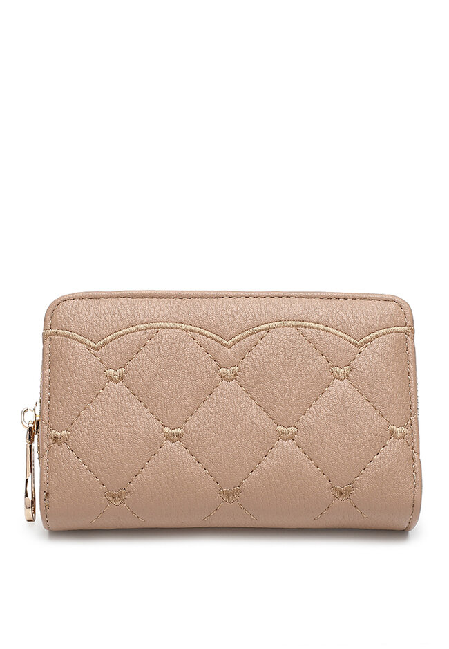 Swiss Polo Women's Quilted Short Purse / Wallet (皮夾) - 褐色