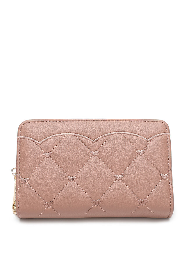 Swiss Polo Women's Quilted Short Purse / Wallet (皮夾) - 粉紅色