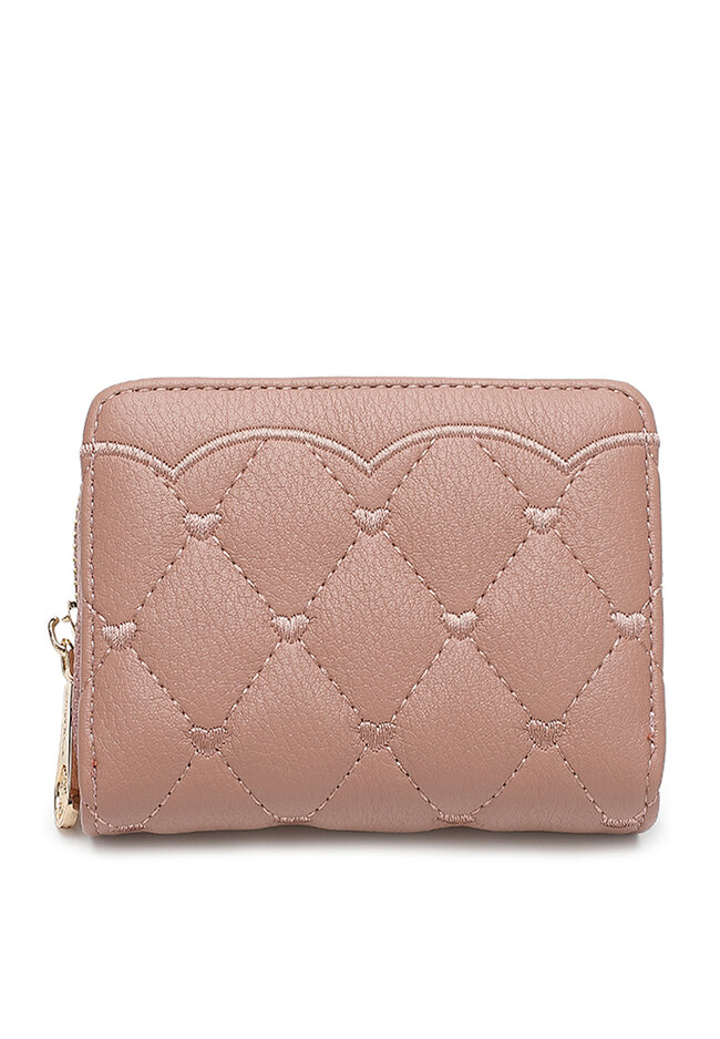 Swiss Polo Women's Quilted Short Purse / Wallet (皮夾) - 粉紅色