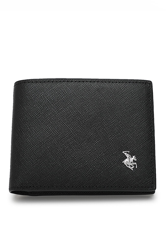 Swiss Polo Genuine Leather RFID Short Wallet (皮革皮夾) - 黑色