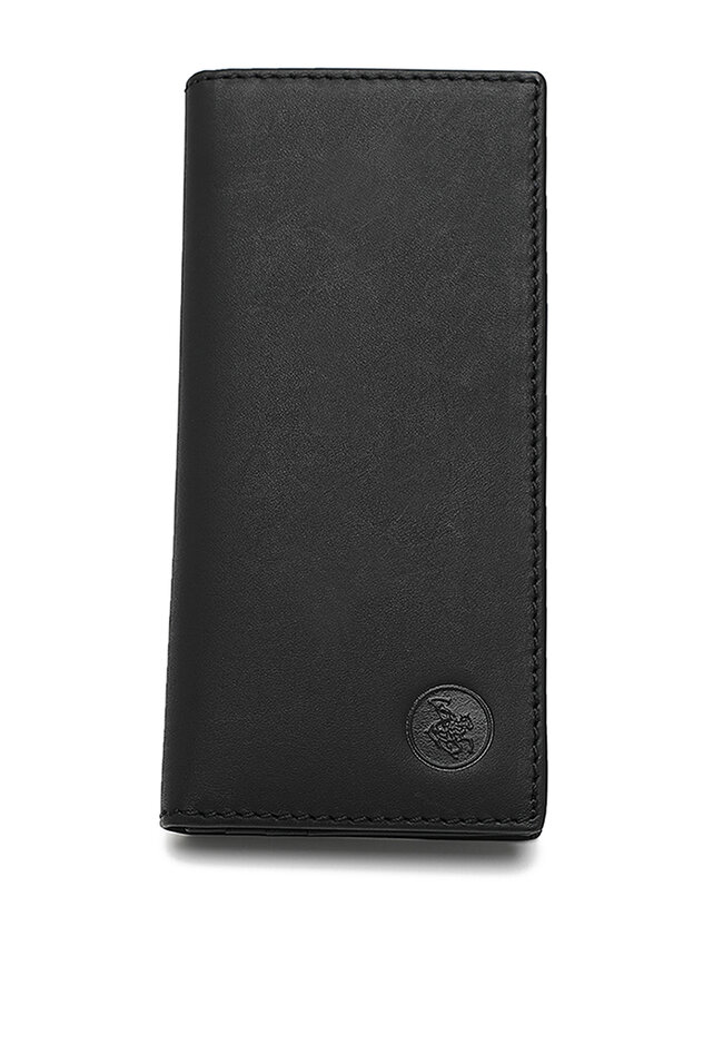 Swiss Polo Men's Genuine Leather RFID Blocking Long Wallet (皮革長皮夾) - 黑色