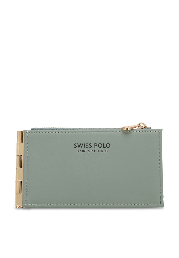 Swiss Polo Women's Card Holder With Zip Compartment / Card Case (持卡人 / 名片夾) - 綠色