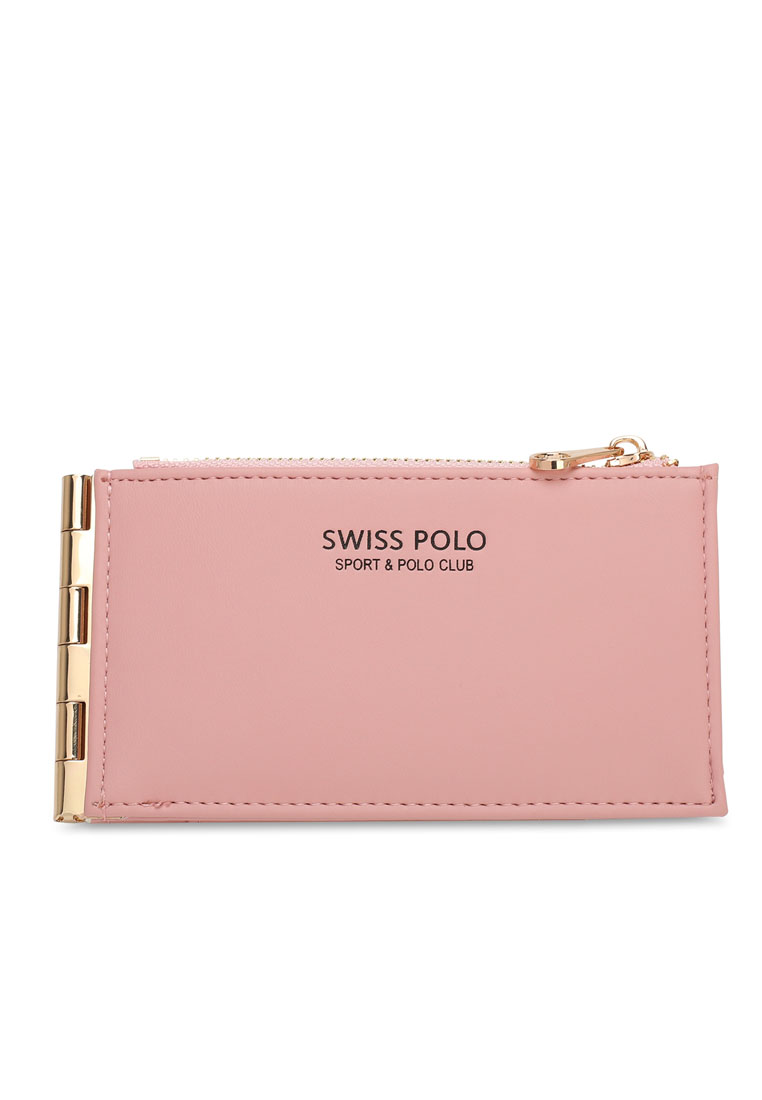 Swiss Polo Women's Card Holder With Zip Compartment / Card Case (持卡人 / 名片夾) - 粉紅色