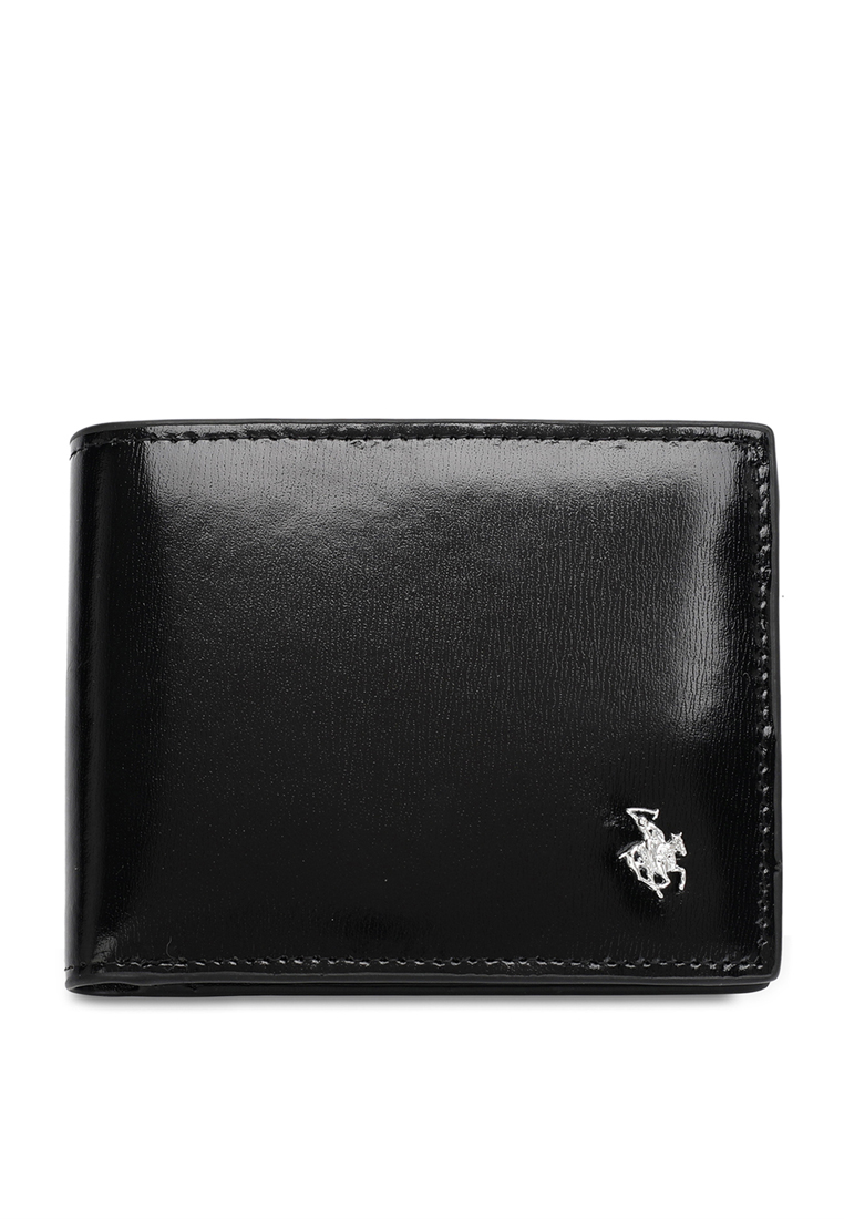 Swiss Polo Men's RFID Blocking Tri Fold Wallet (RFID 皮夾) - 黑色