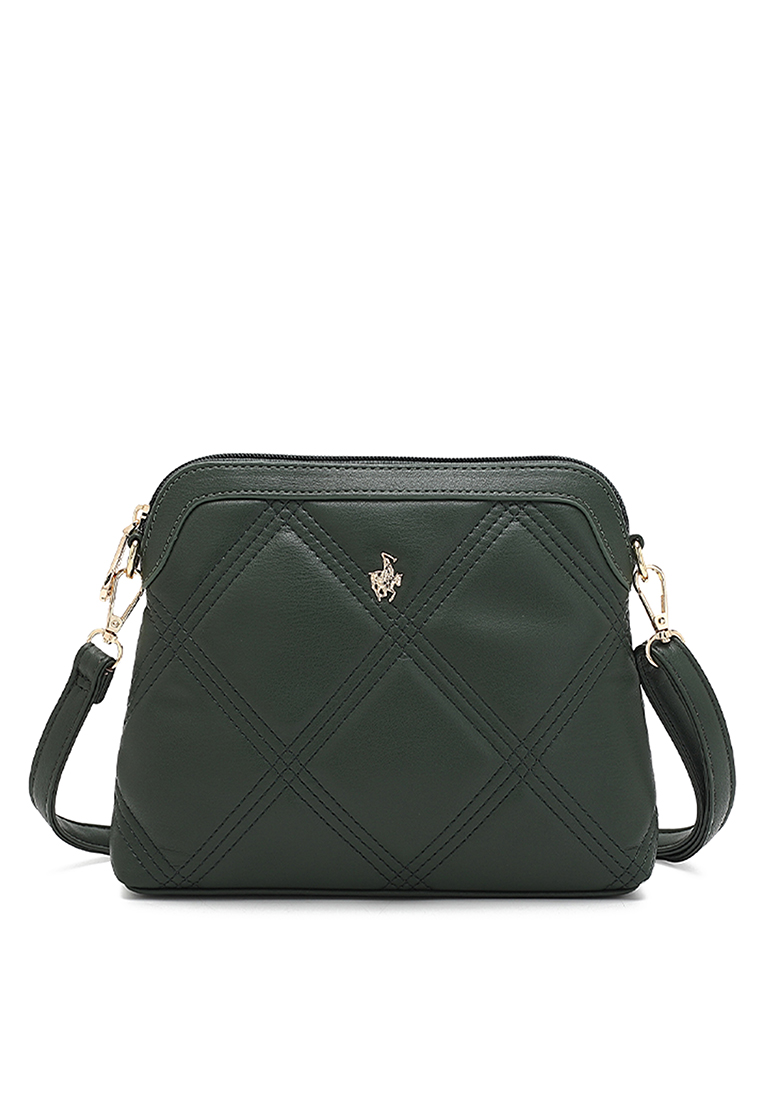 Swiss Polo Quilted Sling Bag / Crossbody Bag (斜背包) - 綠色