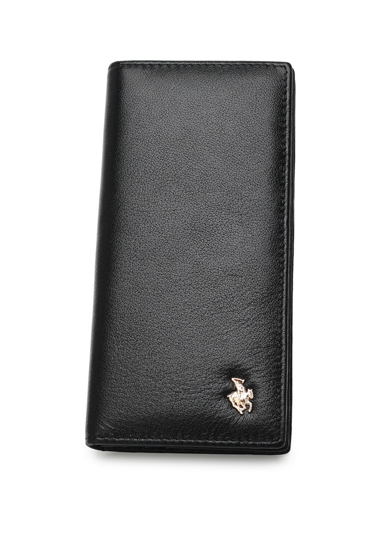 Swiss Polo Genuine Leather RFID Long Wallet (皮革 RFID 長皮夾) - 黑色
