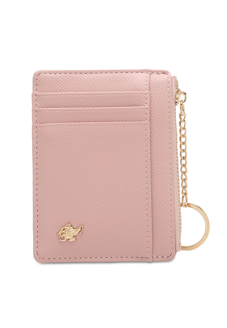 Swiss Polo Women's Card Holder With Coin Compartment (皮夾及零錢包) - 粉紅色