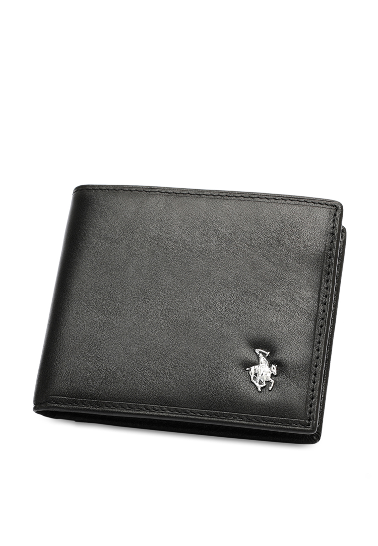 Swiss Polo Men's RFID Blocking Bi Fold Wallet (雙折 RFID 皮夾) - 黑色