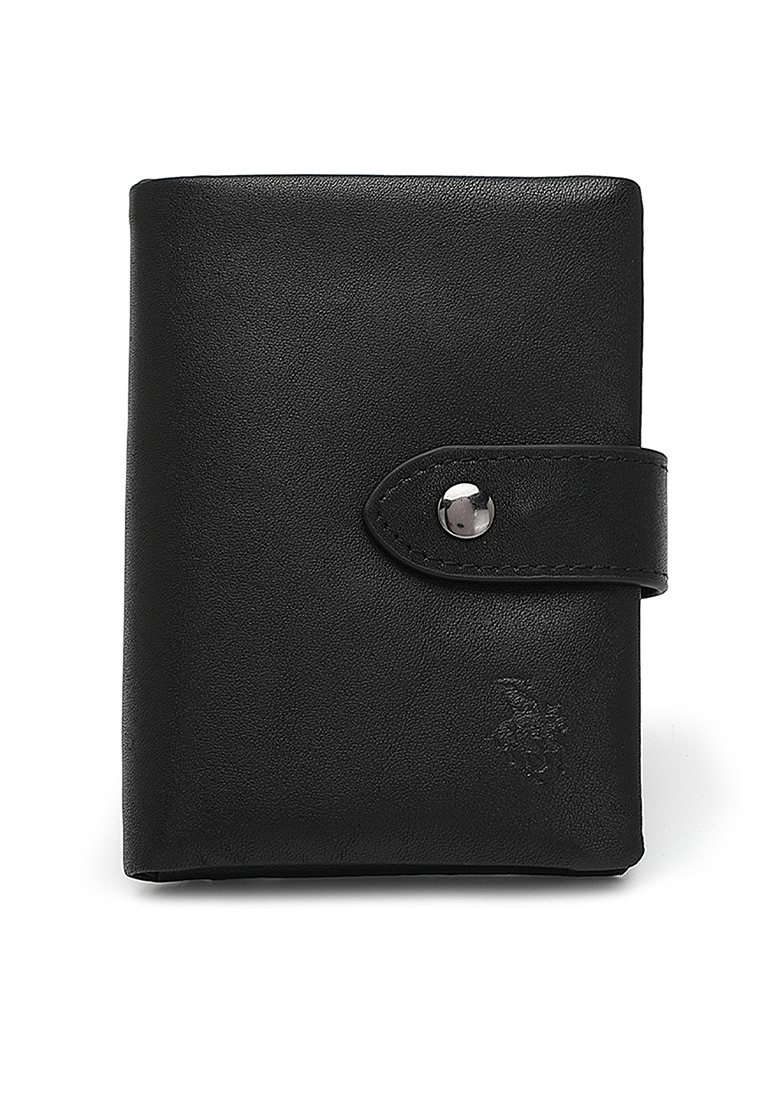 Swiss Polo Genuine Leather RFID Short Wallet (皮革皮夾) - 黑色