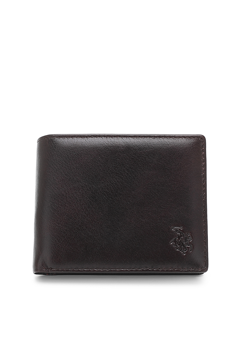 Swiss Polo Genuine Leather RFID Short Wallet (皮革短皮夾) - 褐色