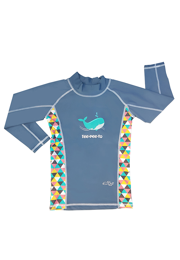 TeePeeTo 長袖UV50+ 遊泳衣鯨魚圖案