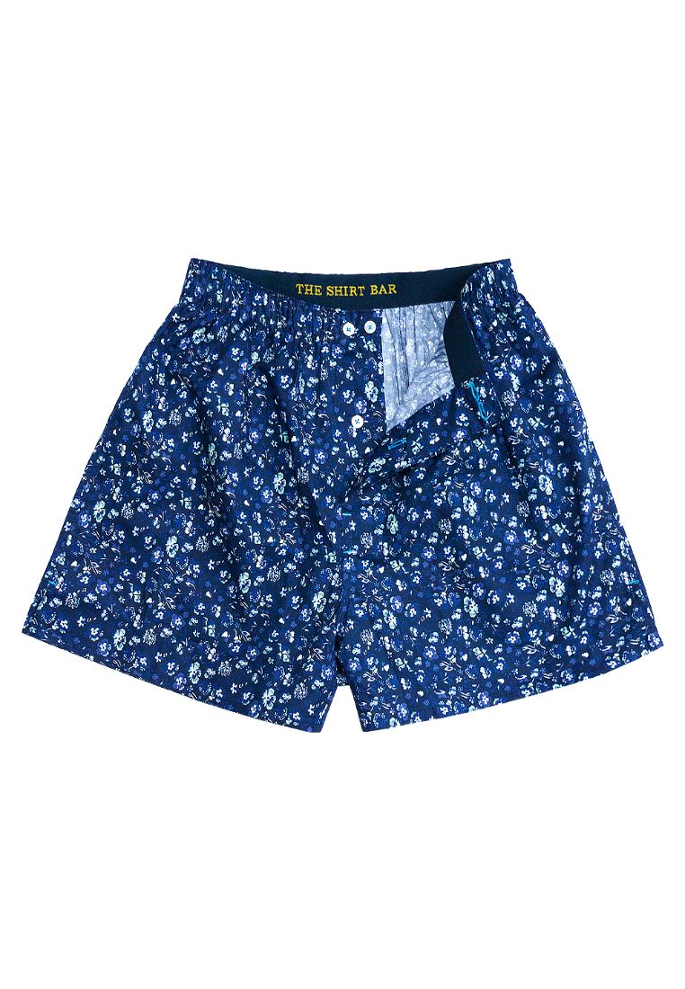 The Shirt Bar Navy All-Over Print Boxer Shorts - IW1A1.1