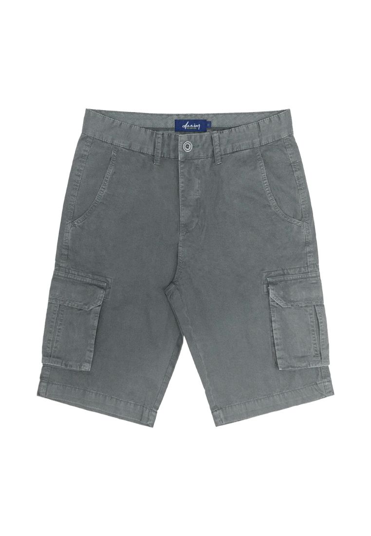 The Shirt Bar Solid Grey Cargo Shorts SB4.1