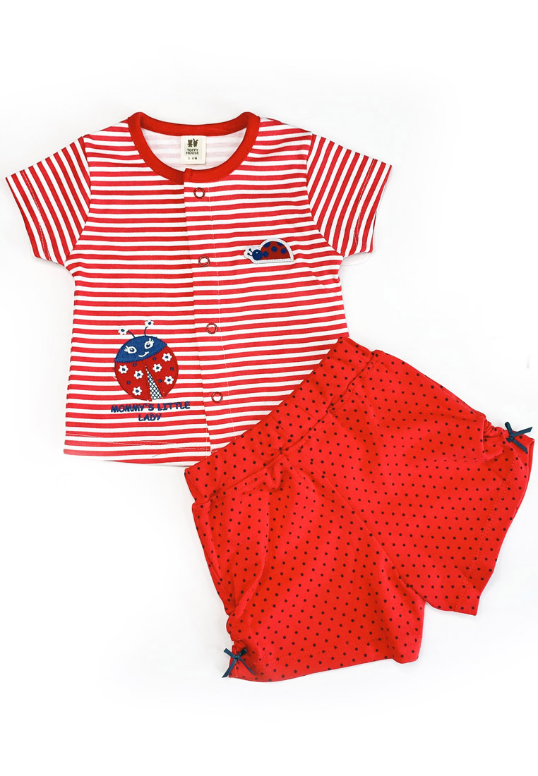 Toffyhouse Red Ladybird T-shirt & Shorts set