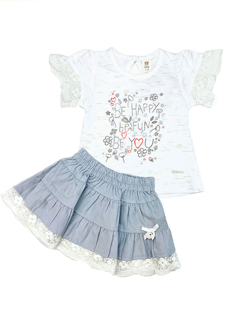 Toffyhouse be happy top & skirt set