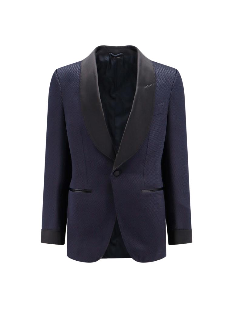 Tom Ford Viscose blazer with satin profiles - TOM FORD - Blue