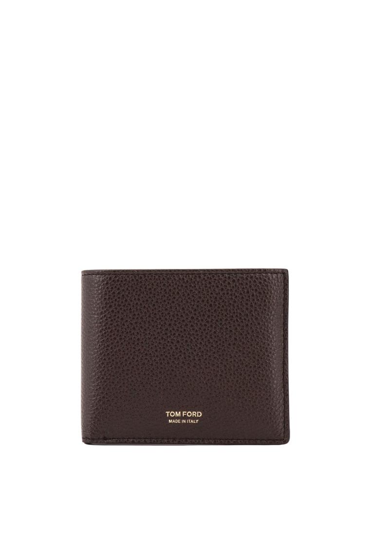 Tom Ford Leather wallet with logo print - TOM FORD - Brown