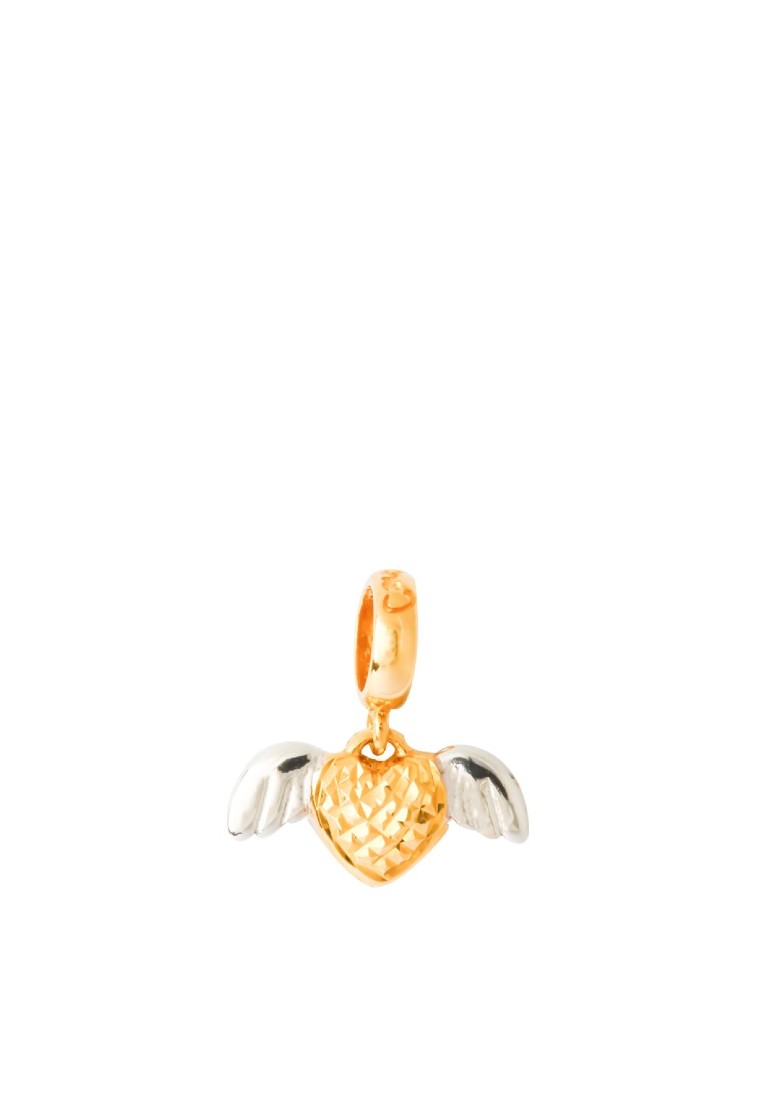 TOMEI Wing of My Love Charm, Yellow Gold 916 (TM-YG0340P-2C) (1.56G)