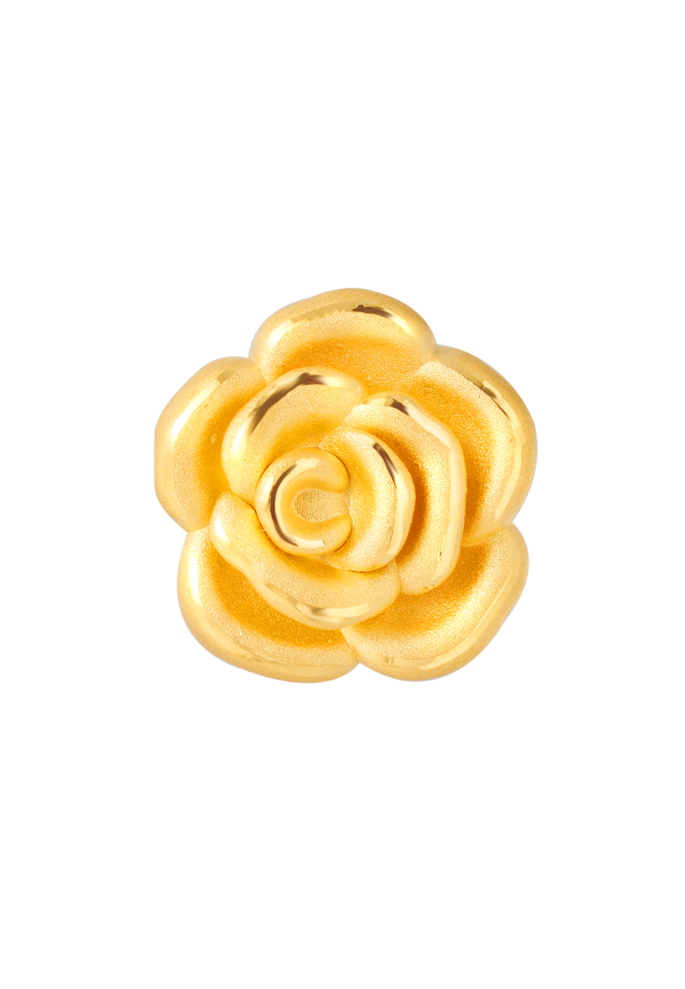 TOMEI [Online Exclusive] Petals of Love Charm, Yellow Gold 999 (5D)