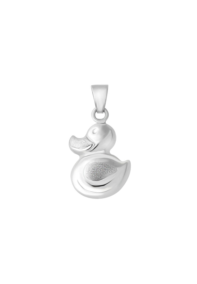 TOMEI Grinning Duck Pendant, White Gold 750 (UPC0006BBR)
