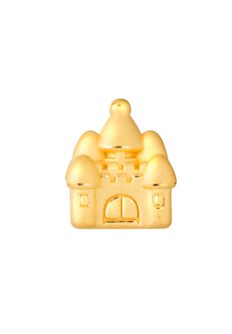 TOMEI [Online Exclusive] Magical Fairytale Castle Charm, Yellow Gold 999 (5D)