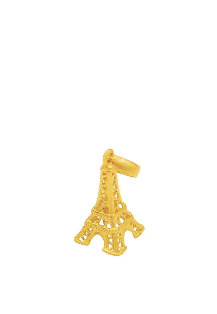 TOMEI Love In Paris Charm, Yellow Gold 916 (TM-PT057-1C)