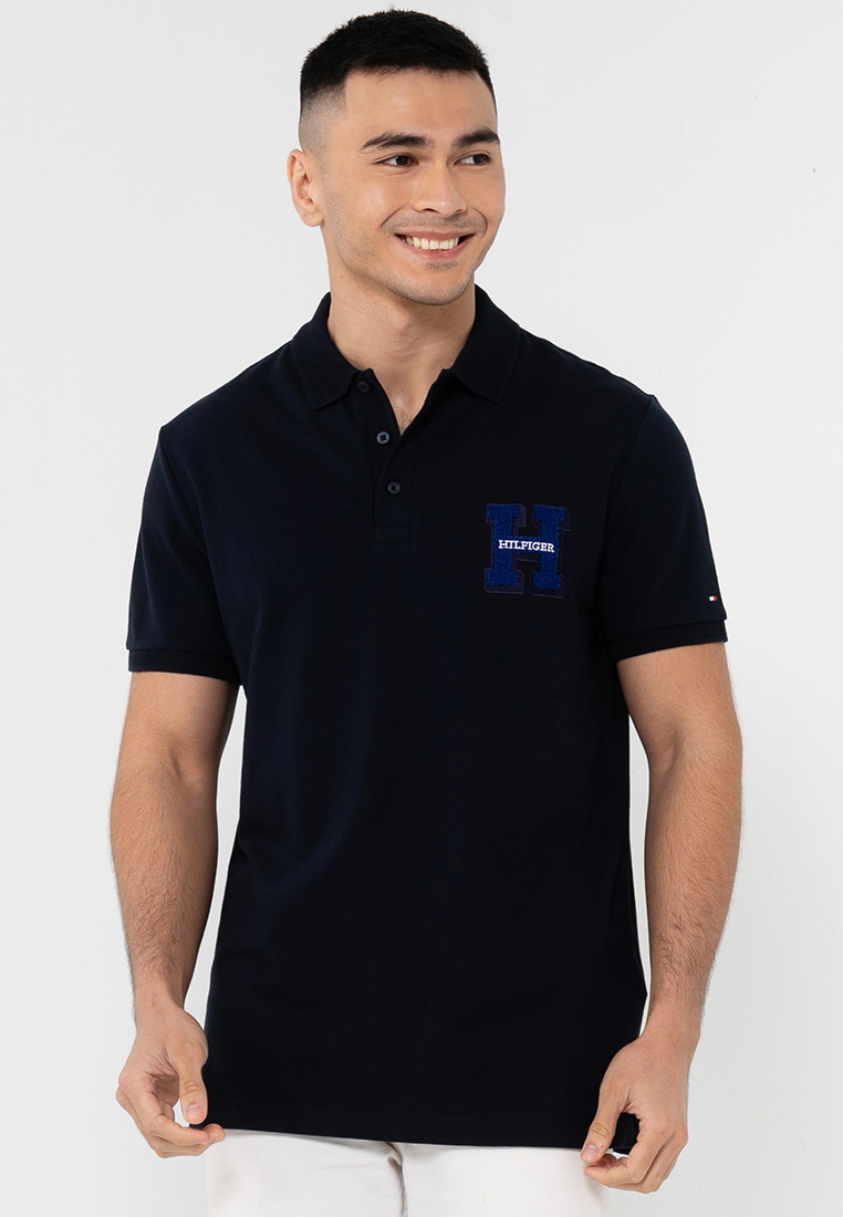 Bouclé Logo Regular Fit Polo Shirt - Tommy Hilfiger