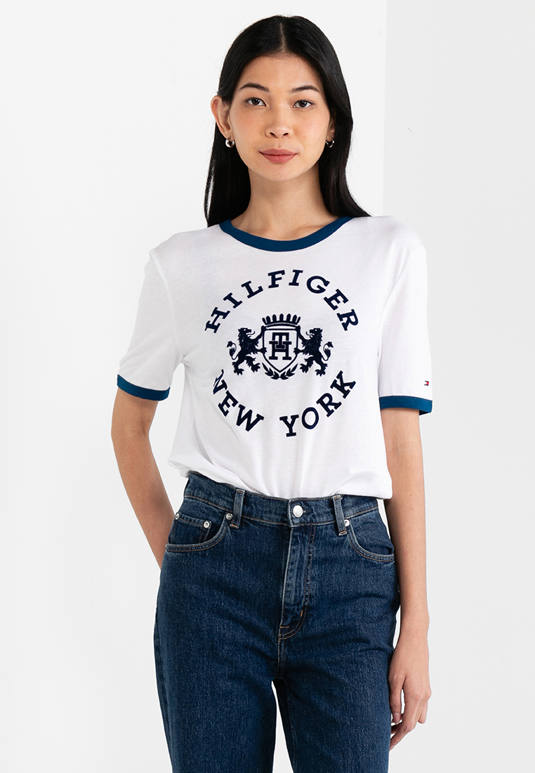 Tommy Hilfiger Varsity Flocked Logo T-Shirt