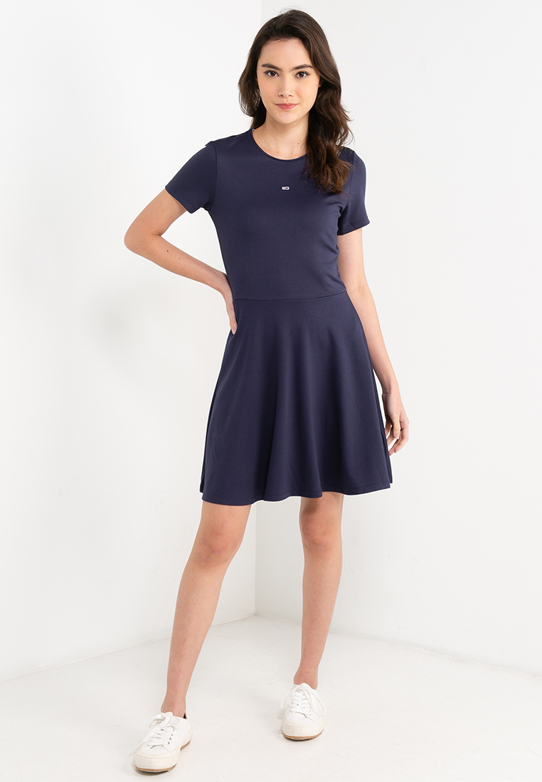 Tommy Hilfiger Essential Fit & Flare Dress - Tommy Jeans