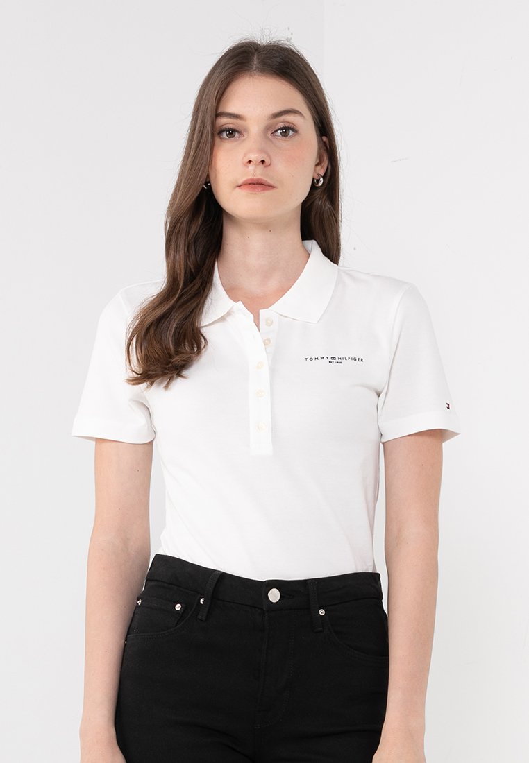 Tommy Hilfiger Signature Logo Slim Fit Polo Shirt