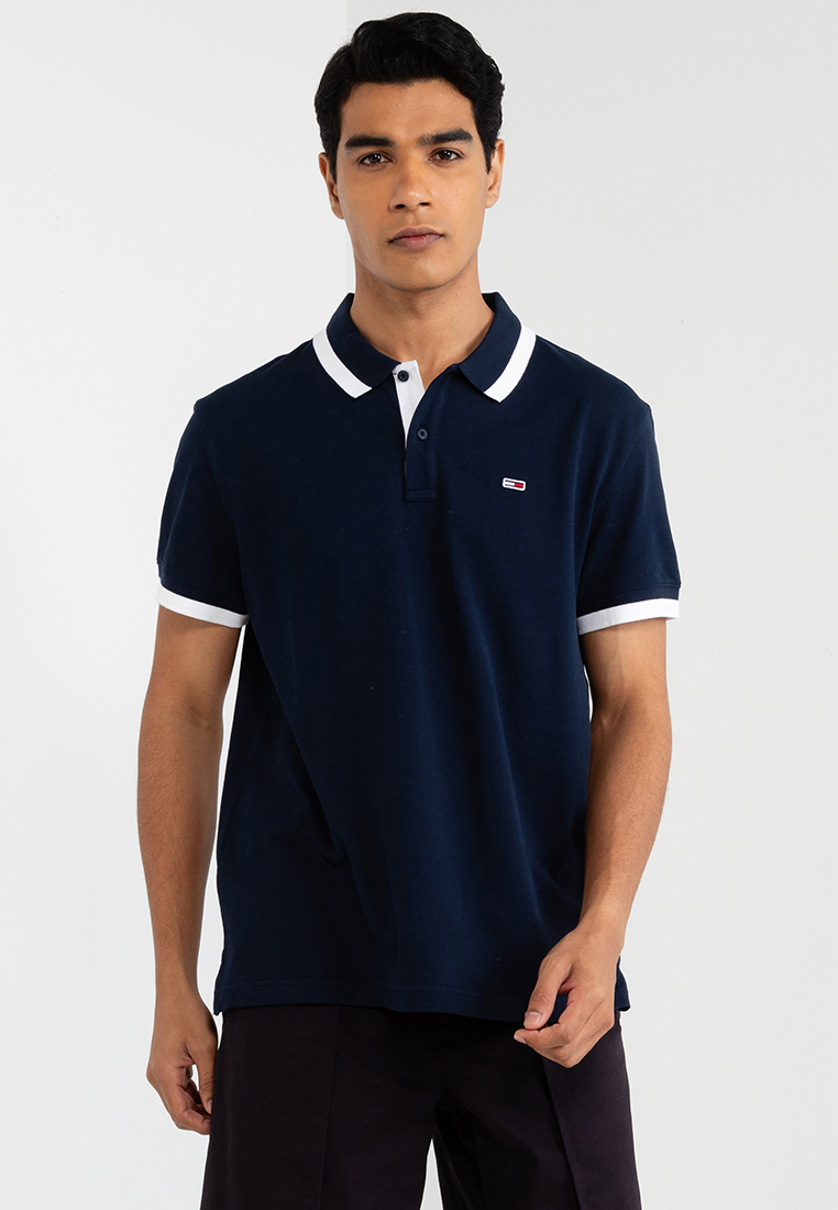 Tommy Hilfiger Regular Solid Tipped Polo Shirt - Tommy Jeans