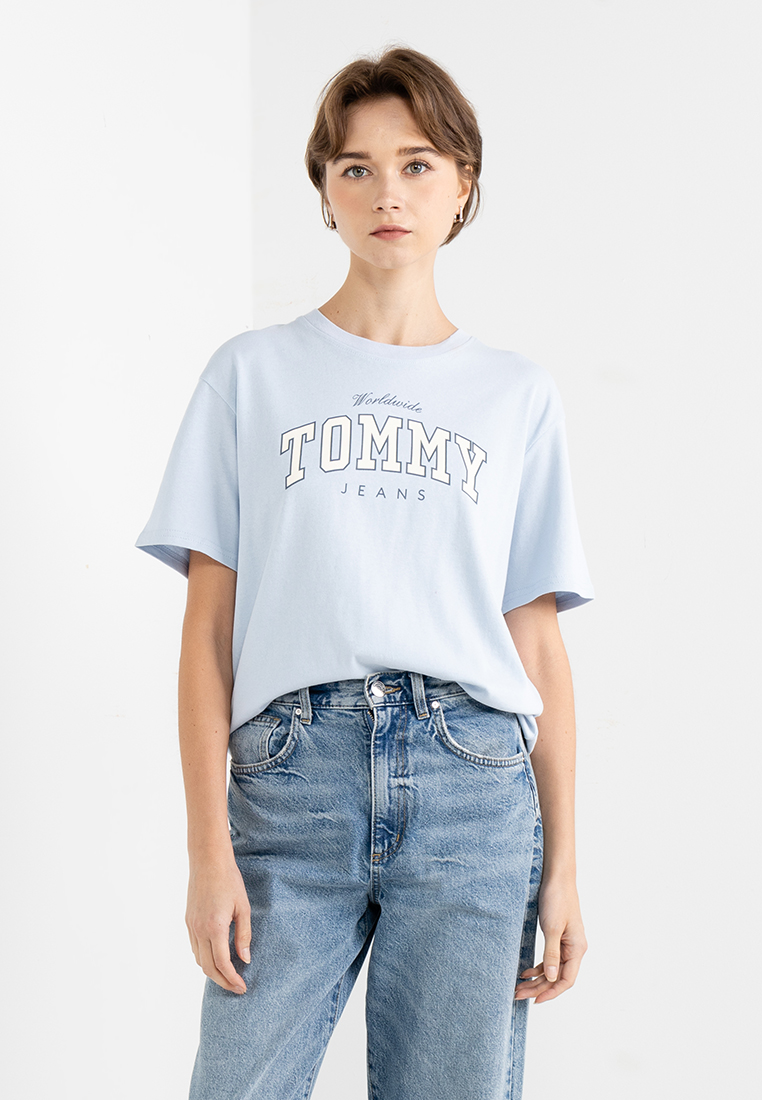 Tommy Hilfiger Varsity Logo Relaxed Fit T-Shirt - Tommy Jeans