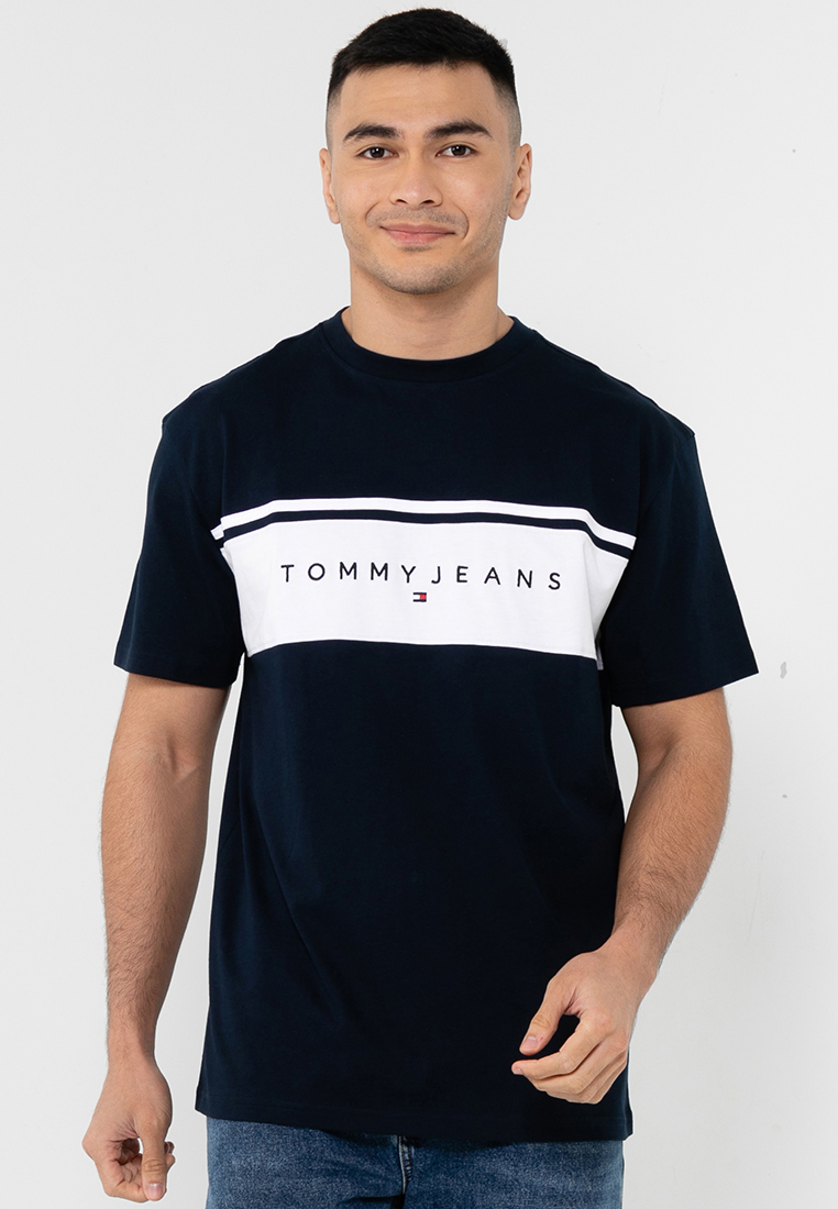 Tommy Hilfiger Regular Linear Cut & Sew T恤 - Tommy Jeans