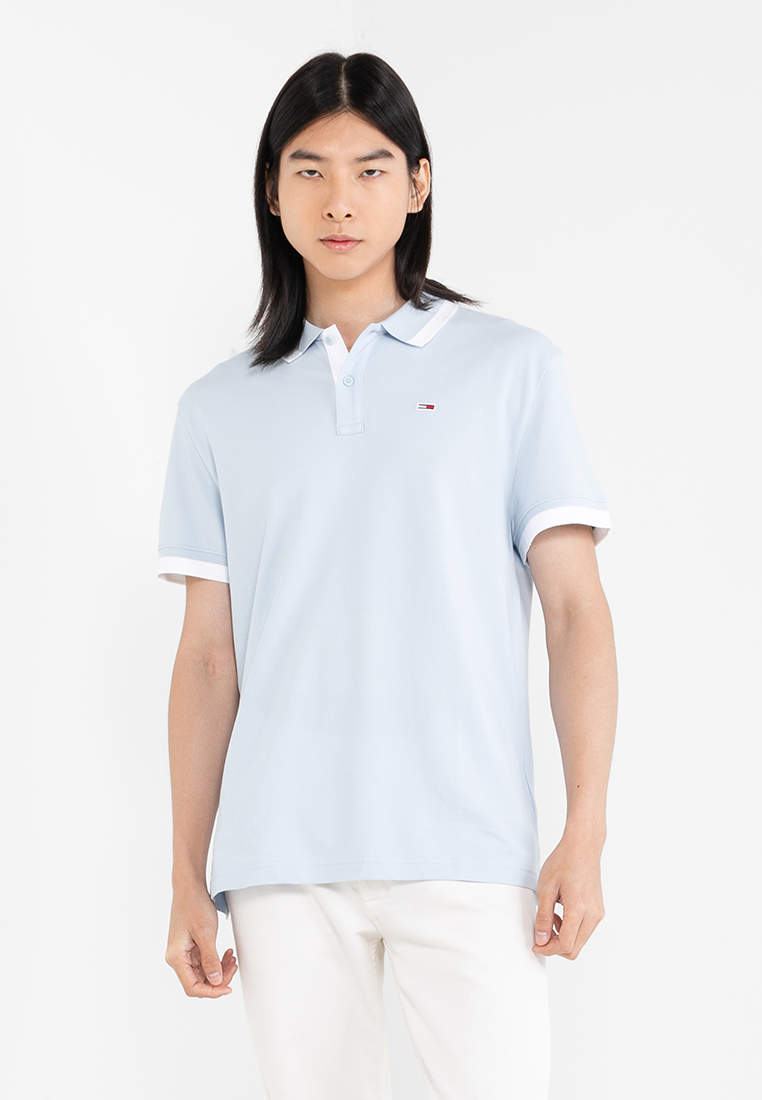 Tommy Hilfiger Solid Tipped Polo - Tommy Jeans